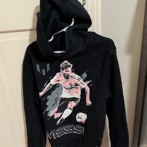 Black Messi Graphic Hoodie
